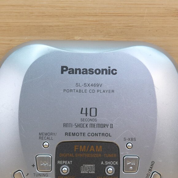 Panasonic SL-SX469V Portable CD Player, with am/fm Tuner - Picture 2 of 7